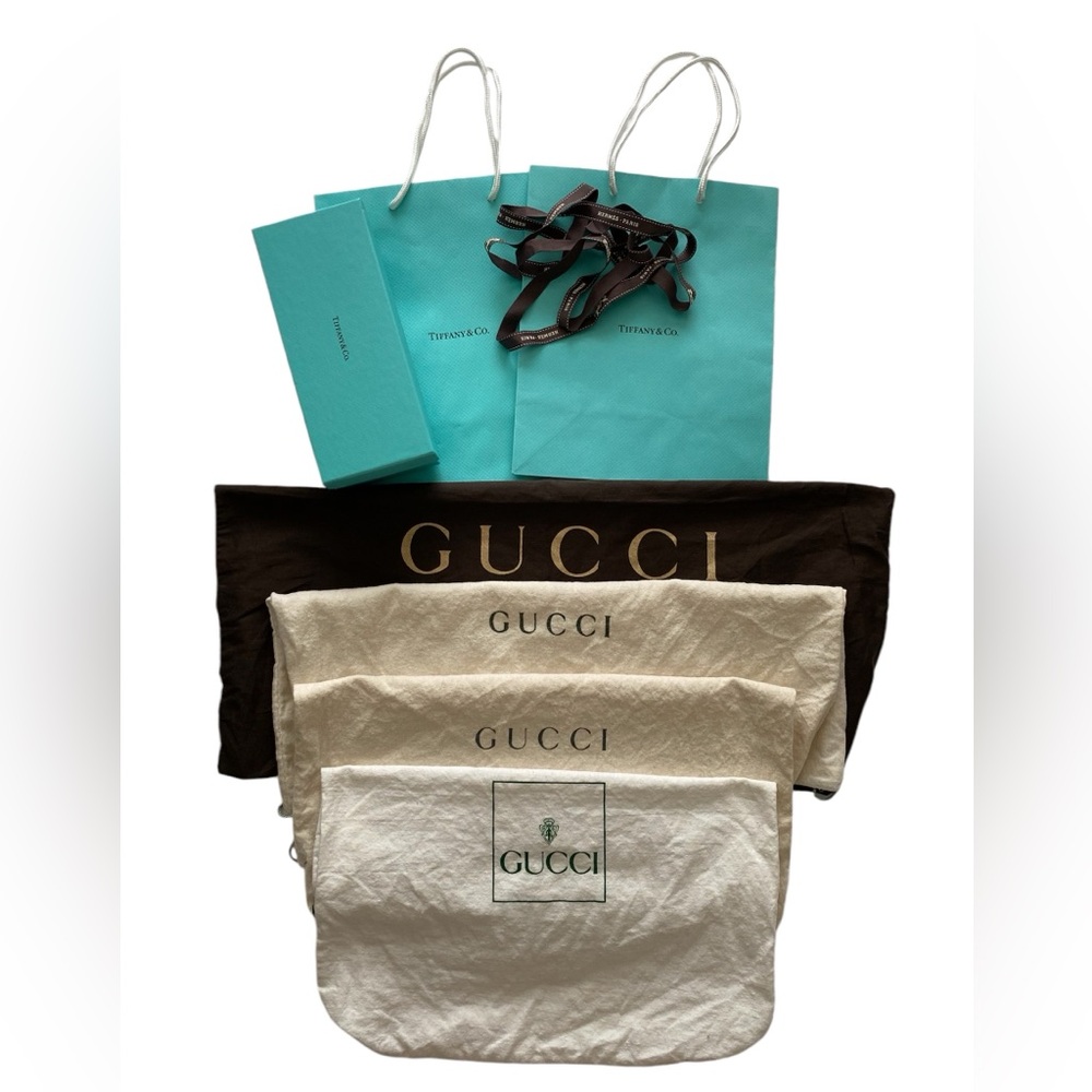 Gucci Dust Bags for Purses Tiffany & Co Shopping Bag & Box Hermes Paris Ribbon